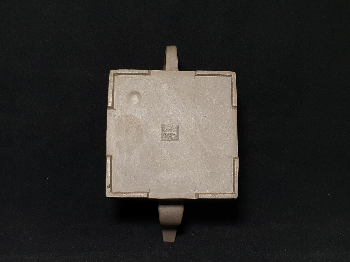 民初宜兴紫砂-四方桥鼎-张鸿坤