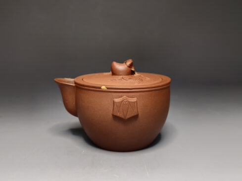 宜興紫砂一廠-桃蝠雙線茶器